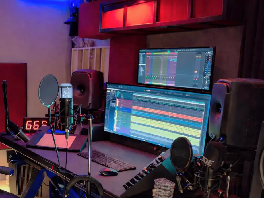 EDM music production studio